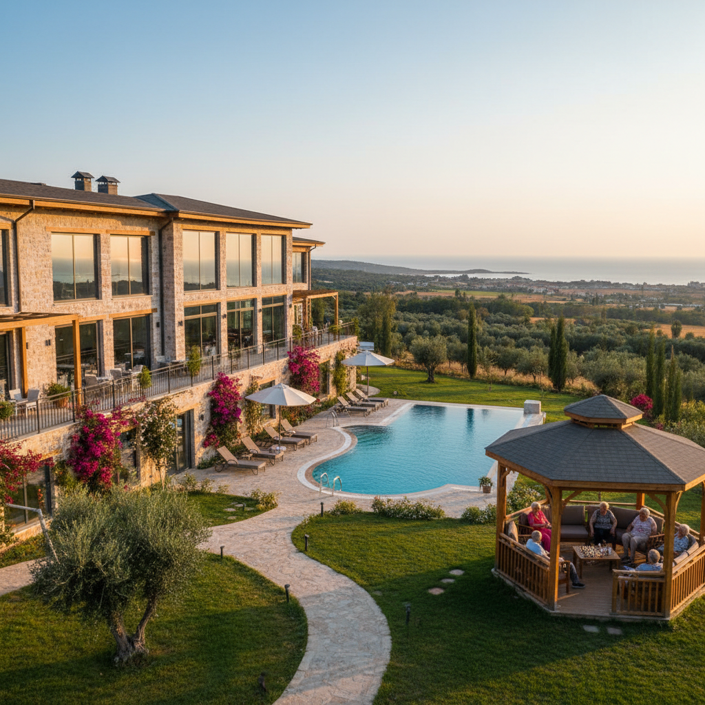 türkiyenin en iyi huzur evi konusunu temsil eden profesyonel kapak görseli